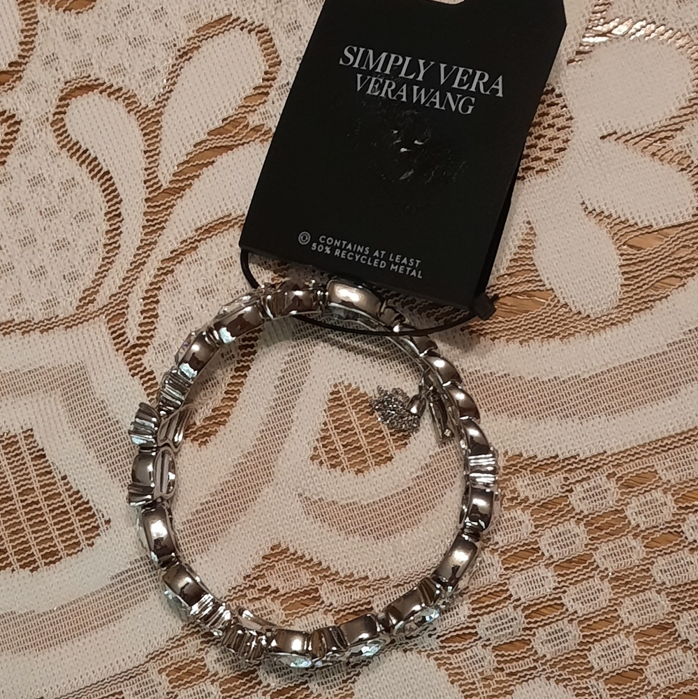 Simply Vera Vera Wang Shimmering Silver Bracelet
